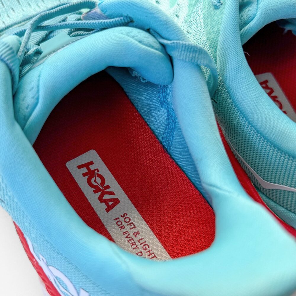 Hoka Women's Clifton 8 Running Shoes in Aquarelle/Eggshell Blue Turquoise 7.5 - Picture 5 of 12